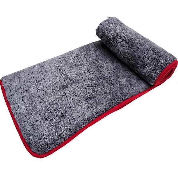 Microfiber Cloth, Absorbent Thickened Coral Fleece Car Wash Towel Car Wash Tool Dark Gray Car Supplies, 60x90cm
