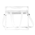 thumbnail image 2 of Bolsos De Hombro De Cuerpo Cruzado De Pvc Transparente Bolso De Compras Transparente Con 2 Correas De Hombro De Moda Ajustables Y Bolsillo Con Cremallera Eigraketly AP008097-03, 2 of 6
