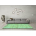 thumbnail image 3 of Ahgly Company Indoor Round Abstract Light Blue Contemporary Area Rugs, 5' Round, 3 of 4