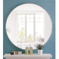 thumbnail image 2 of Metal frame Round Mirror 42 inch Silver finish, 2 of 2