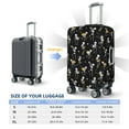 thumbnail image 6 of Daiia Playing Music Skeletons Luggage Cover, Thickened Washable Travel Luggage Covers, Elastic Unique Baggage Covers for 18-20 inch Luggage-Small, 6 of 9