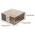 thumbnail image 2 of WRISTBIQUE 1Pcs Small Tissue Box For Home Use In Brown Acrylic 13.5X13.5X5.5in, 2 of 8