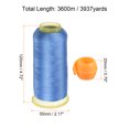 thumbnail image 2 of Unique Bargains Polyester Embroidery Thread Thread Spools Savers Kit, Lake Blue Orange, 2 of 6