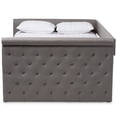 thumbnail image 3 of Allora Contemporary Tufted Upholstered Queen Daybed in Grey, 3 of 8
