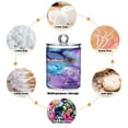 thumbnail image 3 of 4 Pack Qtip Holder Dispenser Blue Purple Marble Clear Plastic Storage Apothecary Jars for Cotton Swabs Balls Pads Floss, 3 of 7