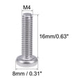thumbnail image 3 of Unique Bargains M4x16mm Machine Screws Pan Phillips Cross Head Screw 304 Stainless Steel Fasteners Bolts 20Pcs, 3 of 3