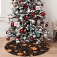 thumbnail image 5 of Lsque Halloween With Pumpkins Print Christmas Tree Skirt, Tree Skirt with Ties or Velcro, Perfect for Holiday Decorations, Halloween, and New Year-30", 5 of 7