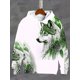 thumbnail image 4 of Sudadera con capucha de estilo Retro con estampado de Lobo y plumas para hombre, sudadera con cordón y bolsillo de canguro, sudadera deportiva para otoño, 4 of 4