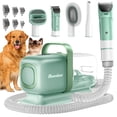 thumbnail image 1 of Kit de aseo para mascotas Buenkee con aspiradora, cortapelos y cepillo, color verde, 1 of 8