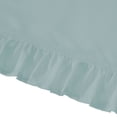 thumbnail image 2 of Simply Shabby Chic Solid Ruffle 4-Piece Soft Sea Green Washed Microfiber Bed Sheet Set, Queen, 2 of 5