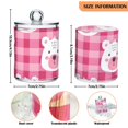 thumbnail image 3 of Cute Bear Faces Cartoon Translucent Plastic Cans Storage Canisters with Lid Set of 4, 3 of 7