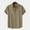 Coffee, variant on DPTALR George DPTALR George Fashionable Men's Casual Solid Color Lapel Short Sleeved Shirt Men's Short Sleeve Button Down Shirts Summer Casual Textured Shirt Vacation Beach Black,Big and Tall Men L
