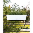 thumbnail image 5 of Veradek Pure Series Railing 36" Plastic Planter - White, 5 of 13