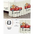 thumbnail image 3 of It's Fall Bed Skirt California King Size 18in Drop, Y'all Thanksgiving Truck Pumpkin Harvest Buffalo Plaid Wrap Around Dust Ruffle Bedskirts, Wrinkle&Fade Resistant Easy Fit Bedskirt with Elastic, 3 of 8