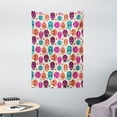 thumbnail image 1 of Sugar Skull Decor Tapestry, Cute Colorful Skull Silhouettes Hearts and Flowers Carnival Celebration, Wall Hanging for Bedroom Living Room Dorm Decor, 40W X 60L Inches, Multicolor, by Ambesonne, 1 of 2