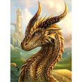 thumbnail image 1 of Wdftyju Kits de pintura de diamante 5D DIY Dragon Full Round Drill Wall Art Decor (B4318) Wdftyju 6mb9zg7aq0zu2kc4D02, 1 of 9