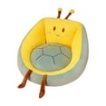 thumbnail image 2 of Lindo cojín de sillón con forma de animal de peluche cojín de asiento medio rodeado de sofá perezoso almohadilla de silla decorativa de reposabrazos Tortuga, 2 of 8