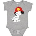 thumbnail image 3 of Inktastic Fireman Dog, Cute Dog, Puppy, Doggo, Dalmatian Boys or Girls Baby Bodysuit, 3 of 5
