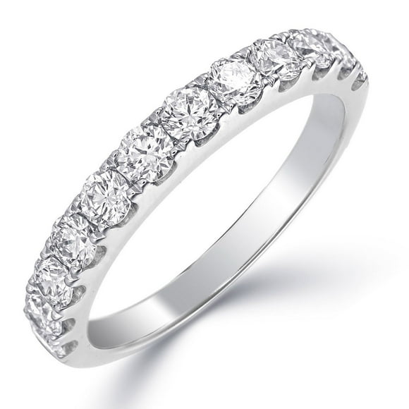 Round Cut Diamond Band in 14K Gold