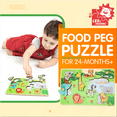 thumbnail image 2 of Leo & Friends Zoo Animal Peg Puzzle for 24-Months+ | 10-Pieces, 2 of 7