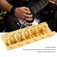 thumbnail image 4 of 6 String Bass Bridge Adjustable Barrel Saddle Fixed Type Electric Bass Bridge Zinc Alloy Bass Replacement Parts, 4 of 7