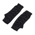 thumbnail image 4 of Women's Gloves Mittens Women Autumn And Winter Casual Simple Solid Color Fashion Twist Hollow Knit Warm Gloves, Women's Accessories Gloves Mittens, 4 of 8