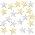 thumbnail image 1 of 20 colgantes de estrella de 2 colores con forma de estrella, de latón, para estampar, 1 of 6