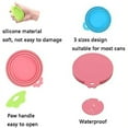 Food Can Lids, 1Pack Universal Silicone Dog Cat Food Covers Can Lid