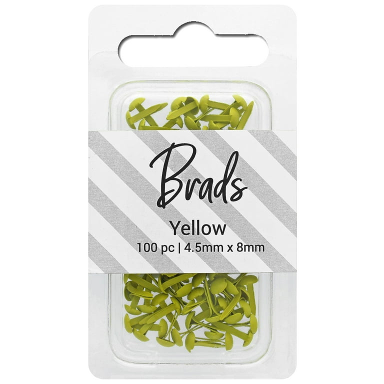 4.5 x 8 mm Mini Brads for Paper Crafts, 300 Pcs Round Paper Fastener - 0.18  x 0.31 Inch - On Sale - Bed Bath & Beyond - 38077024