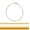 18K Gold Plated - 2" inch, variant on Thin Hoop Earrings for Women - Lightweight Hoops, 925 Silver Plated - 1.5 inch