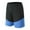 Blue, variant on WREESH Men's Athletic Shorts Basketball Shorts Summer Csaual Basketball Elasticity Color Blocking Train Motion Shorts Purple