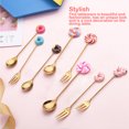 thumbnail image 1 of Cartoon Style Adorable Household Hotel Tableware Portable Reusable Stirring Dinnerware Cake Salad Dessert Flatware Donut Spoon Red, 1 of 9