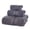 Dark Gray, variant on 3 Packs Cotton Luxury Towels, Ultrasoft Large Size Bath Bundle, Premium Soft & Absorbent, 55x27 in Quick Dry Spa Towel for Bathroom,Hotel Collection