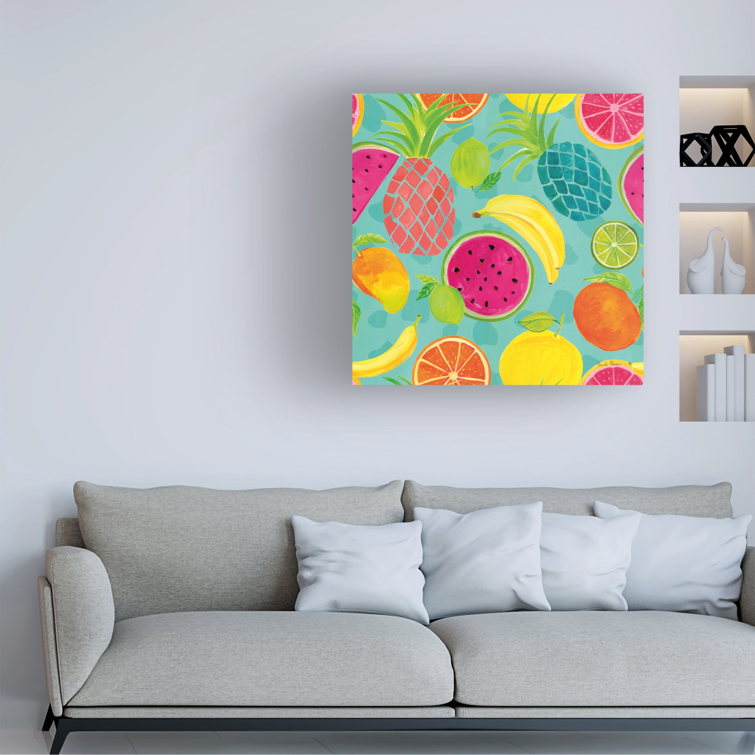 Farida Zaman 'Tutti Frutti Pattern IIIB' Canvas Art