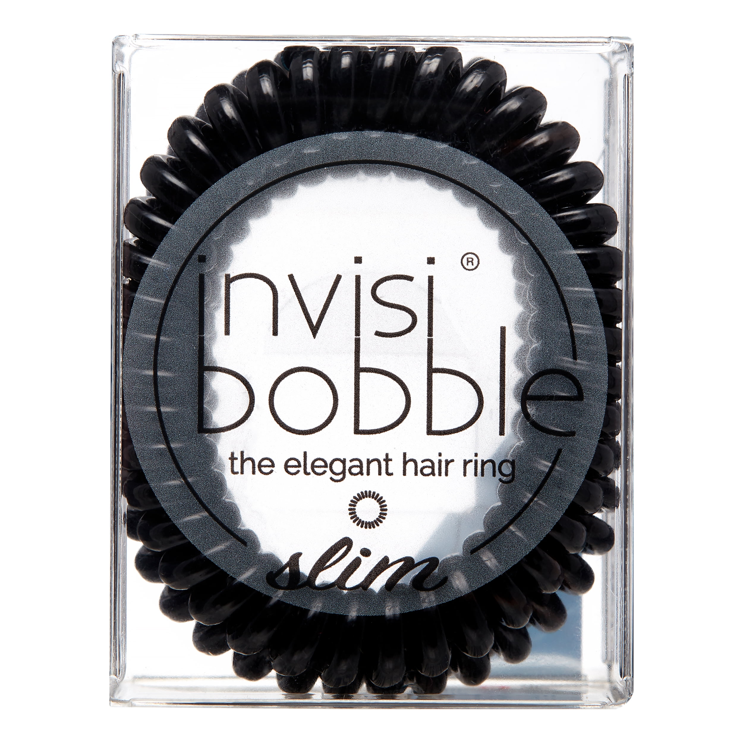 omvang vervolging Tegenstander Invisibobble Slim The Elegant Hair Ring - True Black - Walmart.com