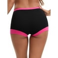 thumbnail image 3 of INSPIRE CHIC Women's High Waisted Loose Classic Full Coverage Briefs Breathable Cotton Ladies Panties 2XL Red, 3 of 4