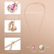 thumbnail image 2 of CDE Collar de corazón de oro rosa para mujer, joyería con elegante empaque de regalo, cadena de 45 cm de longitud, regalos para fiesta/aniversario/cumpleaños MFZFUKR OTTO-WX-0191, 2 of 5