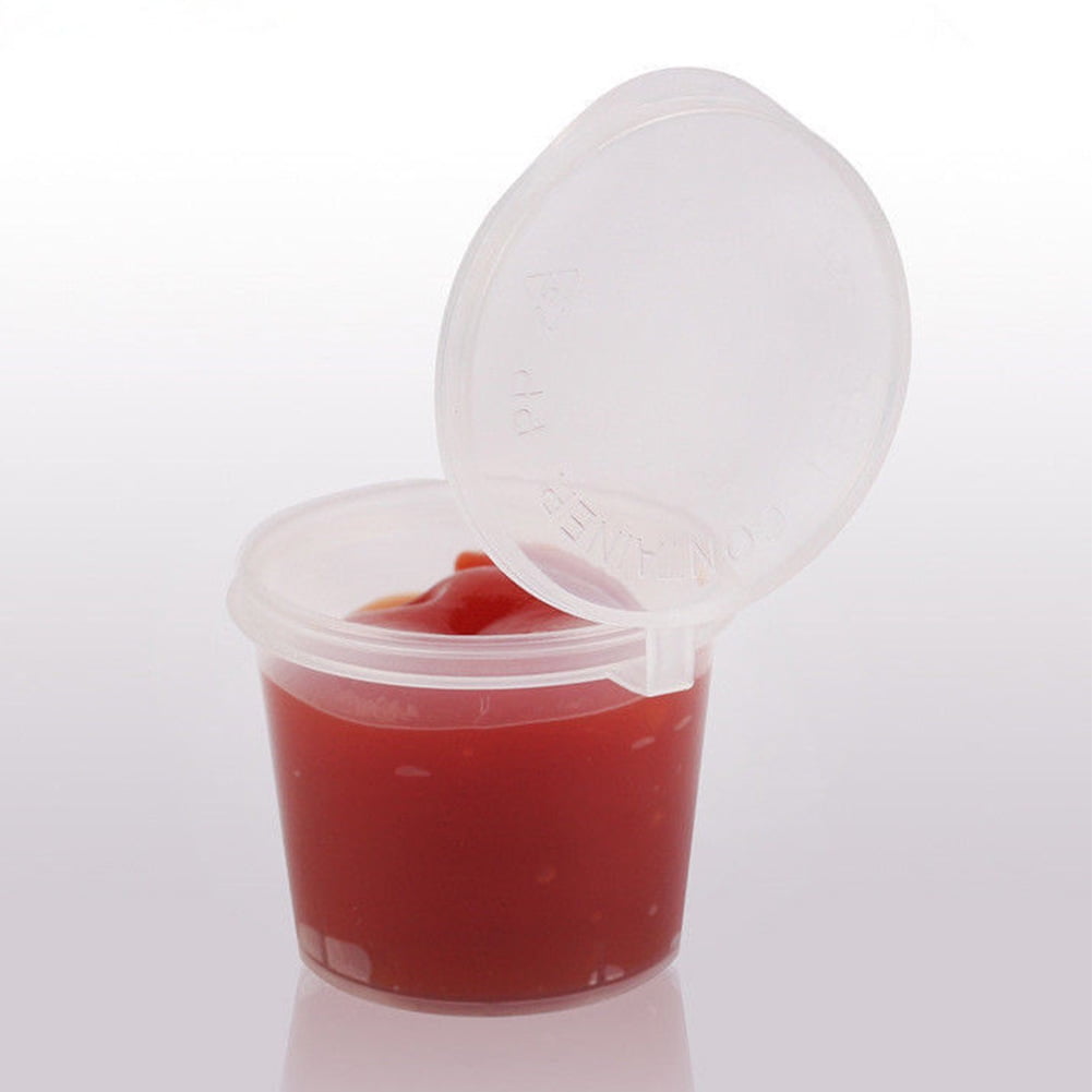 60 Grammes-a - Transparent Épices Boîte Scellée Avec Couvercle Portable Mini Sauce