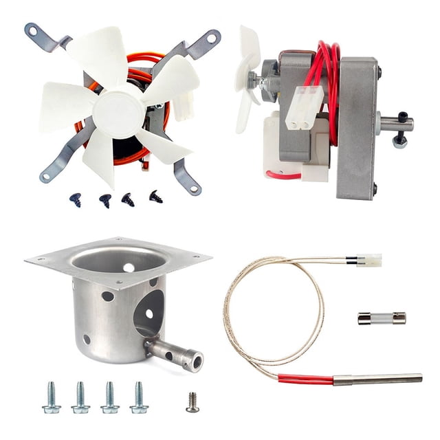 Bgsha Complete Igniter Kit for BBQ Grills Includes Fan Pot and Motor Components