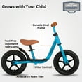 thumbnail image 2 of JOYSTAR 10"/12" Kids Balance Bike for Girls & Boys, Ages 18 Months to 5 Years, Toddler Balance Bike with Footrest & Adjustable Seat Height, First Birthday for Child (Black Blue Green Pink), 2 of 7