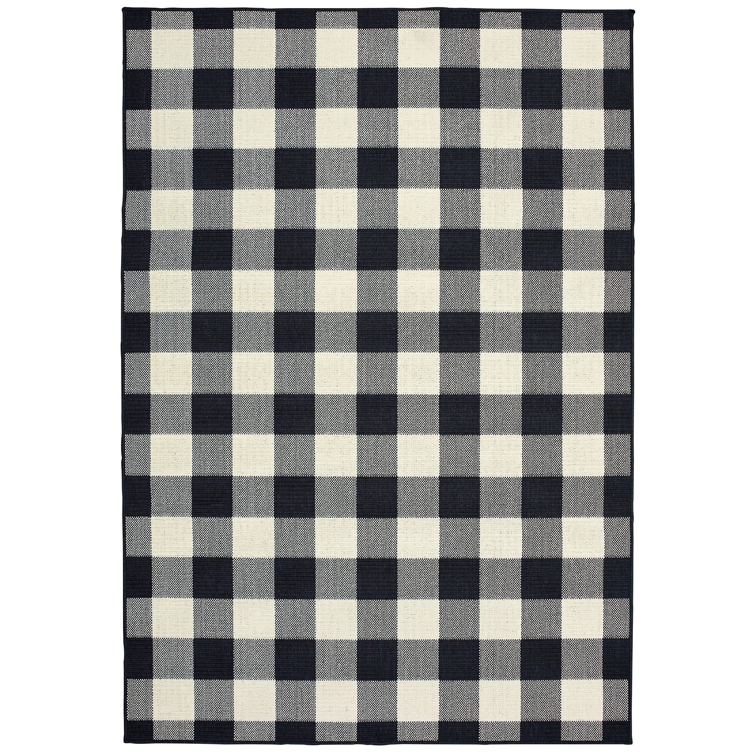 Avalon Home Mackinaw Gingham Check Indoor/Outdoor Area Rug