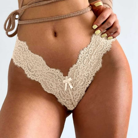 

Mishuowoti New Fashion Lace Lingerie Underwear Lace Pants Lace Low Waist Underwear