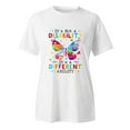 thumbnail image 3 of WILLBEST T-Shirt Graphique Surdimensionné Femmes Printemps Été Imprimé Manches Courtes Col Rond T-Shirt Haut, 3 of 4