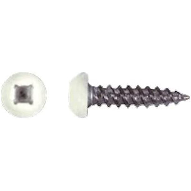 1000 Pan White Head Screw 8 x 3/4" Fast Thread RV Camper Travel Trailer