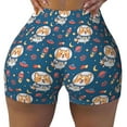 thumbnail image 2 of Picia Astronaut Corgi Dog Printed Workout Shorts for Women Seamless Scrunch Butt Lifting High Waisted Yoga Gym Booty Running Moisture-wicking Short Pants-Small, 2 of 9