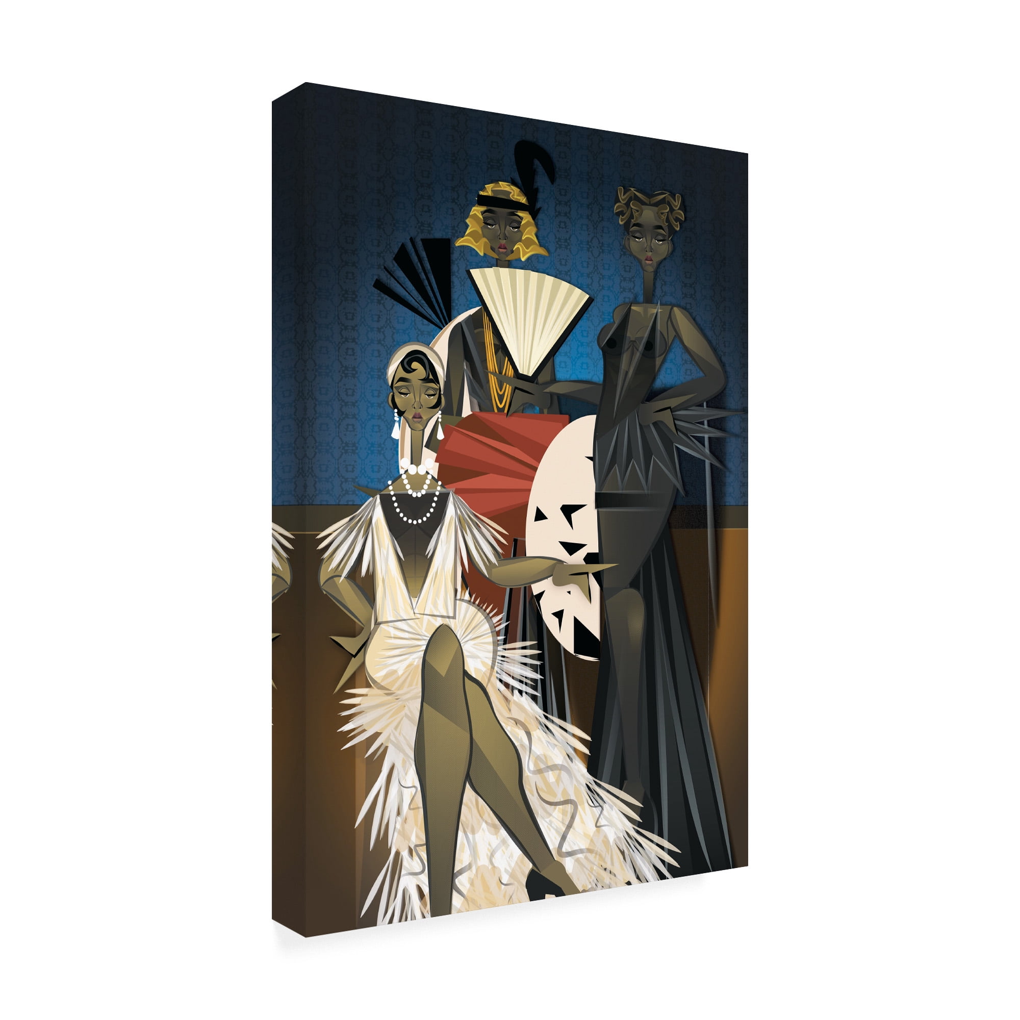 Trademark Fine Art 'Harlem Nights' Canvas Art by Jaleel Campbel