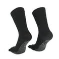 thumbnail image 5 of Unique Bargains 1 Pair Yoga Five Toe Socks Durable Striped High Socks for Women Black, 5 of 6