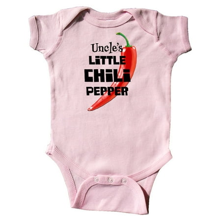 

Inktastic Uncle s Little Chili Pepper Gift Baby Boy or Baby Girl Bodysuit