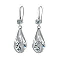 thumbnail image 2 of Boucles d'Oreilles Pendantes Rondes en Acier Inoxydable pour Femmes Bijoux Élégants, 2 of 2
