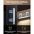 thumbnail image 4 of EZVALO 5-Pack Under Cabinet Lighting, 2400mAh Motion Sensor Light, LED Closet Lights Wireless, 2700K Dimmable, Timer, Magnetic, w, 4 of 8